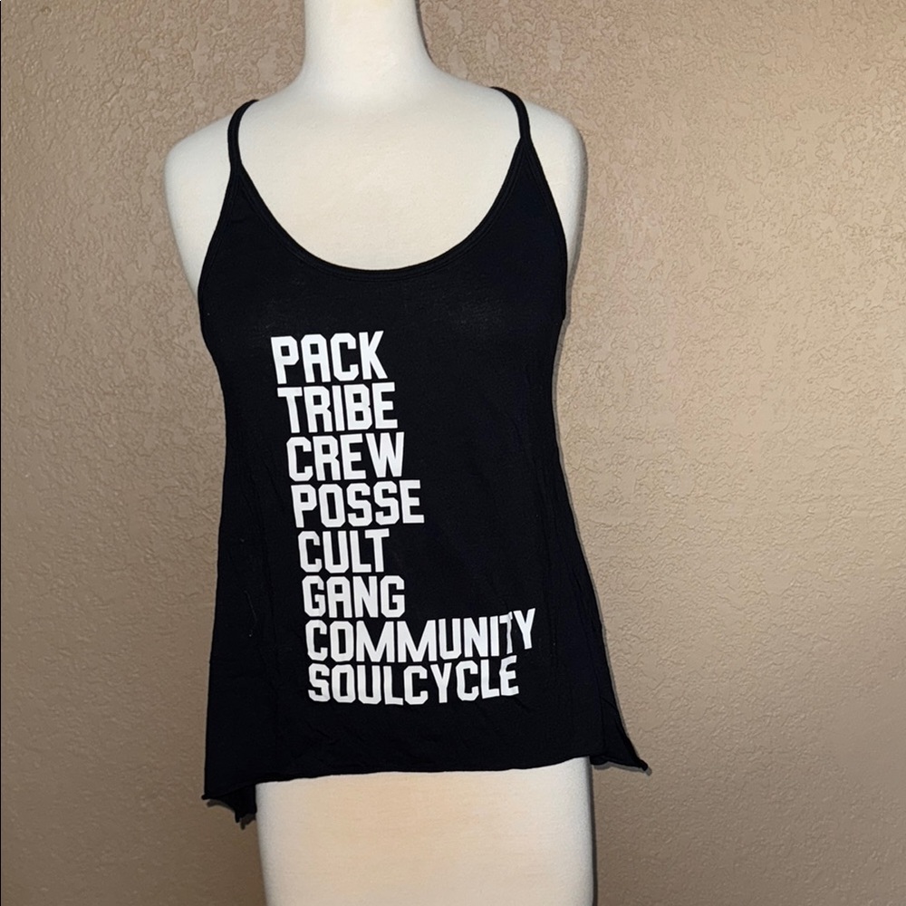 SoulCycle Black Sleeveless Camisole Relaxed Fit